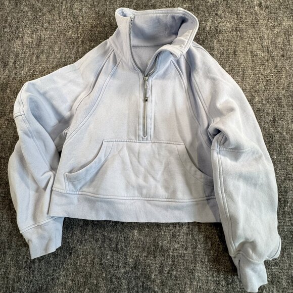 lululemon athletica Tops - Lululemon Blue Scuba Size 4 Quarter Zip, Sinatra Blue
